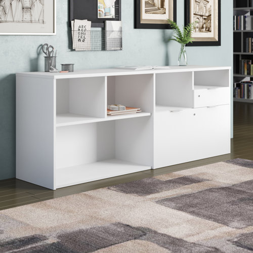 Wade Logan® Azpurua 71.1'' Wide 2 Drawer Filing Credenza & Reviews